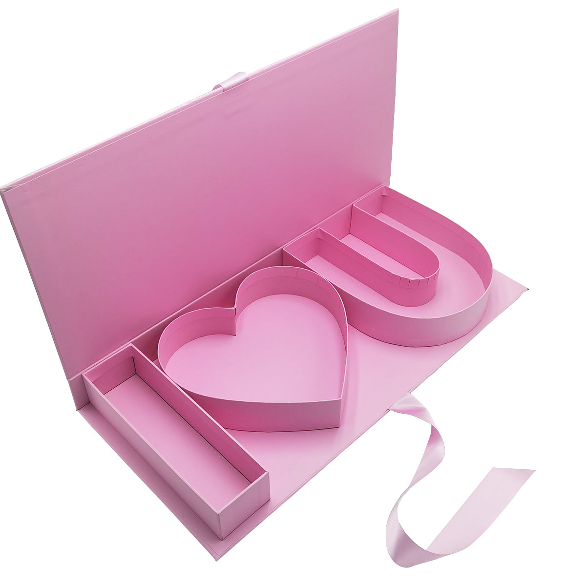 Empty I LOVE U Fillable Letter Cardboard Gift Box