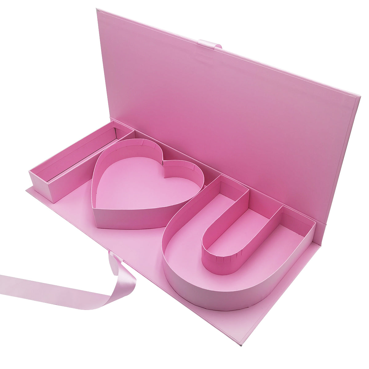 Empty I LOVE U Fillable Letter Cardboard Gift Box