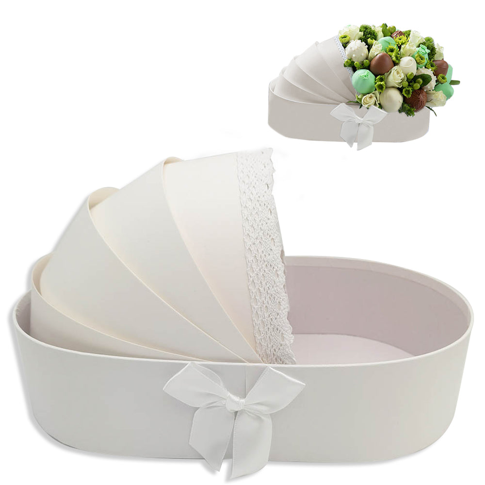 BABY Cardboard Bassinet Shaped Gift Basket for BABY Shower