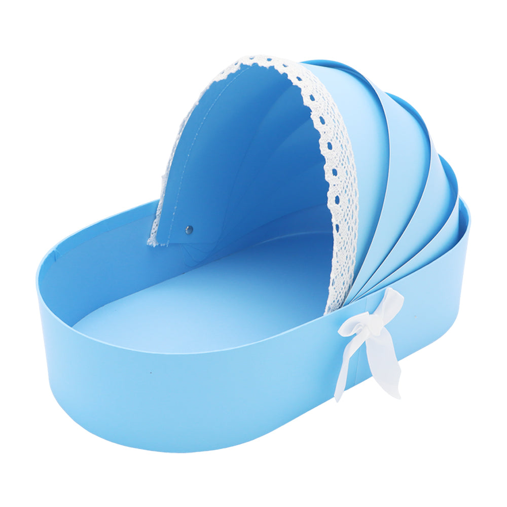 BABY Cardboard Bassinet Shaped Gift Basket for BABY Shower