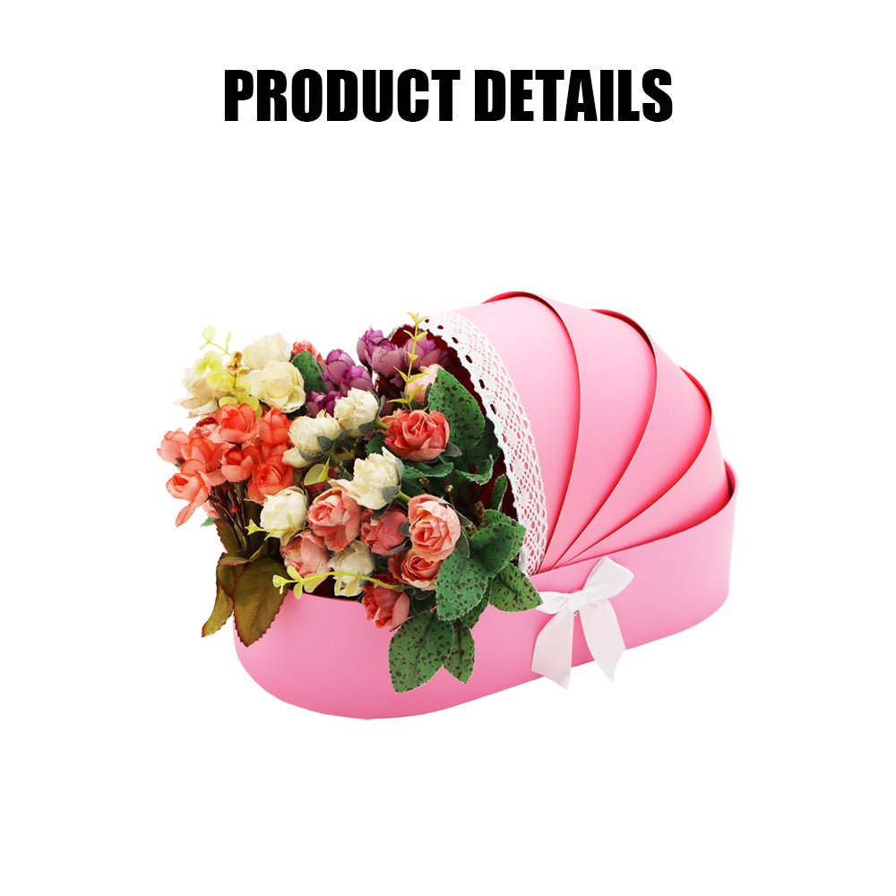 BABY Cardboard Bassinet Shaped Gift Basket for BABY Shower