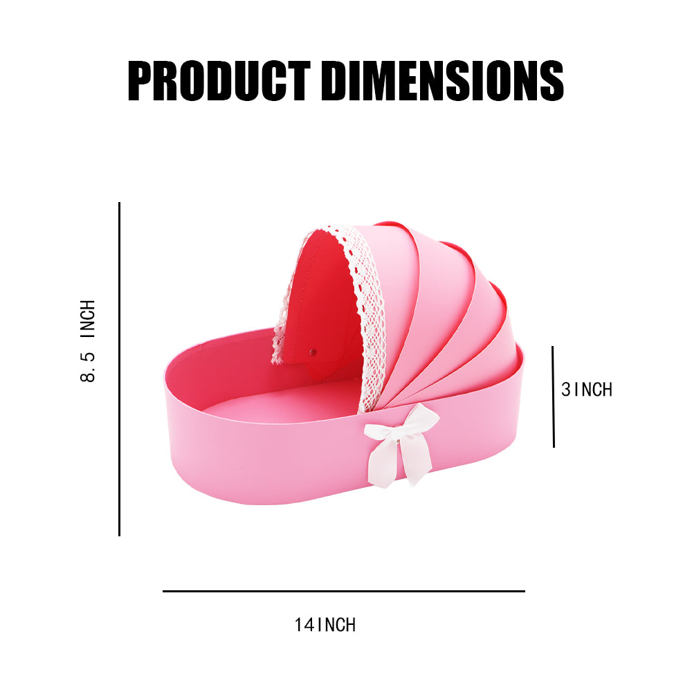 BABY Cardboard Bassinet Shaped Gift Basket for BABY Shower