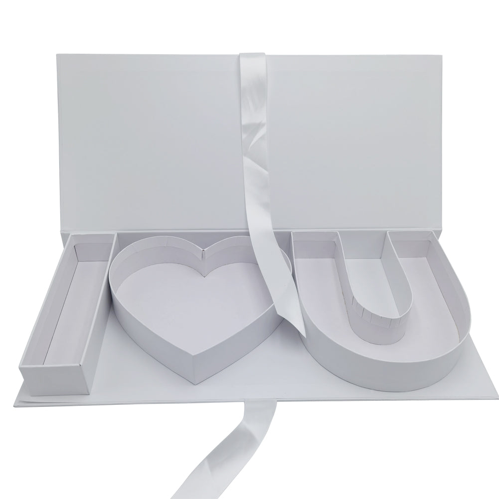 Empty I LOVE U Fillable Letter Cardboard Gift Box
