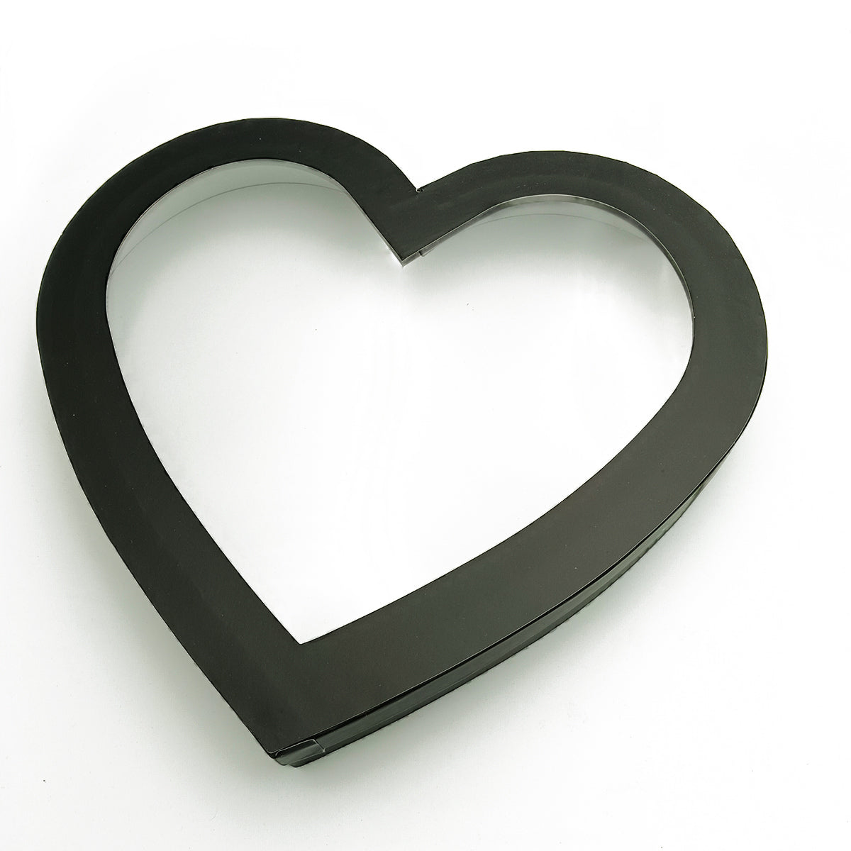 Large Heart Shaped Gift Empty Box With Clear Window Lid