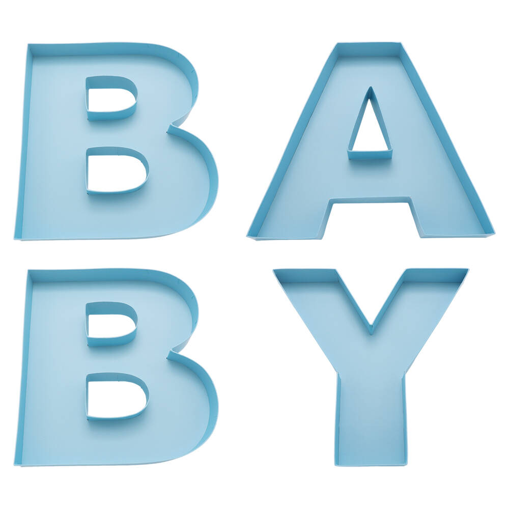 12inch Cardboard Fillable BABY Letter Charcuterie Board Tray for BABY Shower
