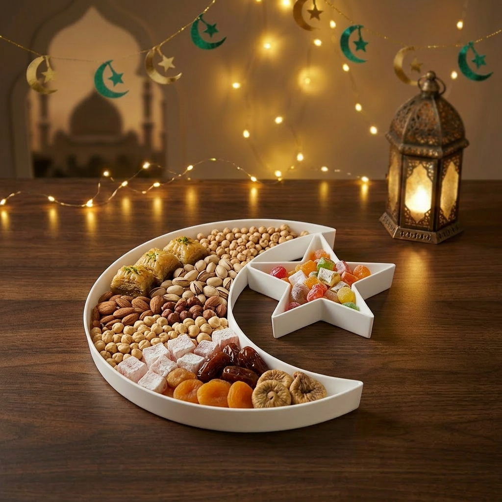 3D print Moon Shaped Food Tray Sweet Container